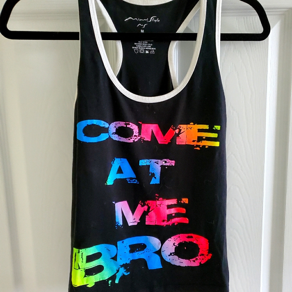 Come at me bro tank top